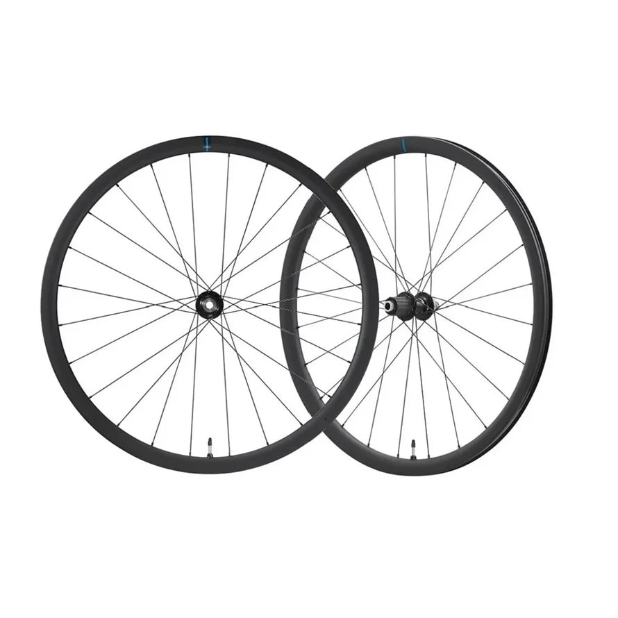 Roues vélo route carbone Shimano 105 WH-RS710 32mm Disc Brake